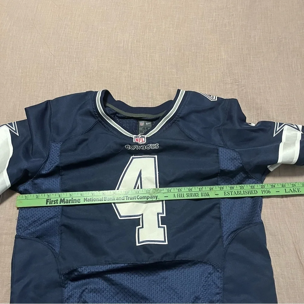 Dallas Cowboys Dak Prescott Sewn On Nike Field Worn Jersey Size 44 NFL Football